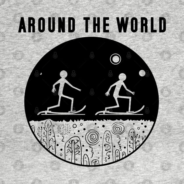 'round the world stick figure by STICKY ROLL FRONTE